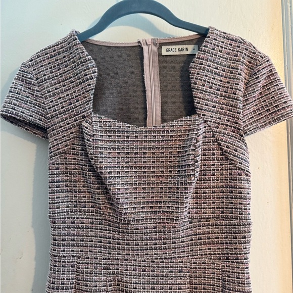 Grace Karin Chic Lavender print Dress size Small - Picture 2 of 5